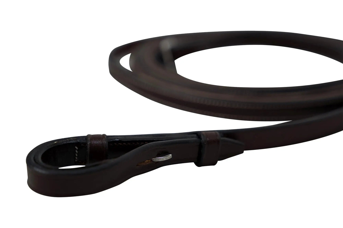Huntley Equestrian Sedgwick Pelham Flat Curb Reins, Rubber Lined