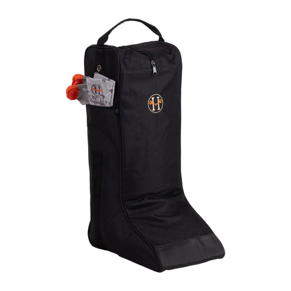 Huntley Equestrian Tall Riding Boot Bag, Black