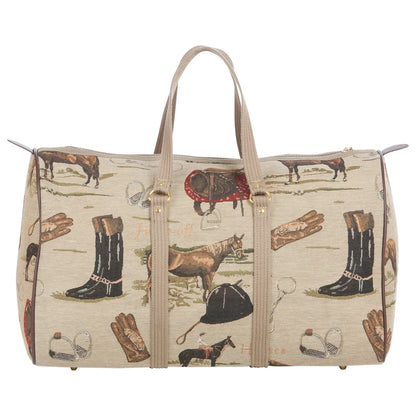 Huntley Equestrian Tapestry Duffle Bag-English Design