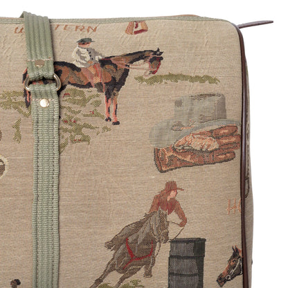 Huntley Equestrian Tapestry Duffle Bag-Western Design