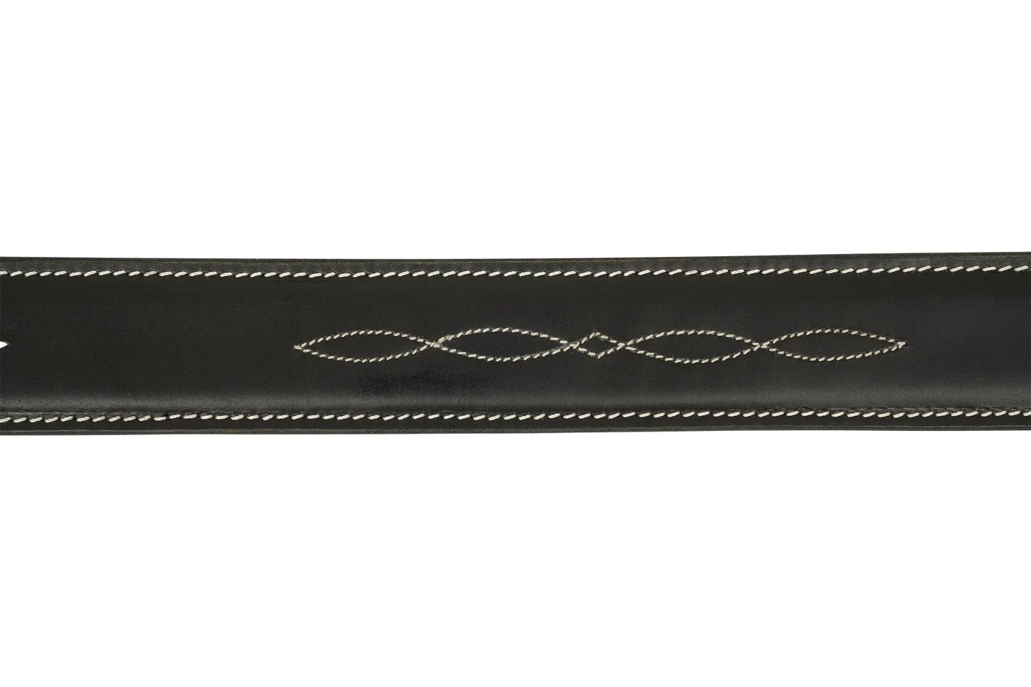 Huntley Fancy Stitched Ladies  1.5" Inch wide belt, Black
