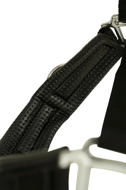 Huntley Nylon Padded Lunging Caveson, Black