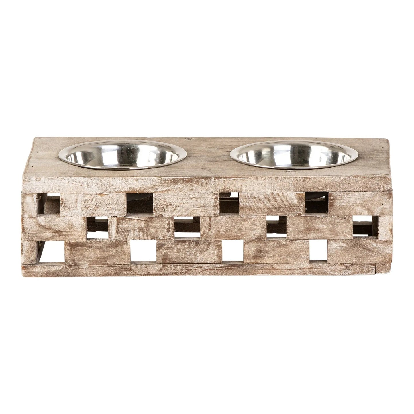 Huntley Pet Elevated Dog and Cat Double Bowl Feeder