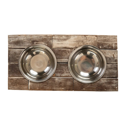Huntley Pet Elevated Dog and Cat Double Bowl Feeder