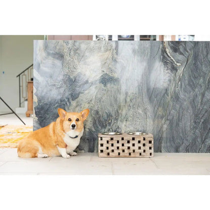 Huntley Pet Elevated Dog and Cat Double Bowl Feeder