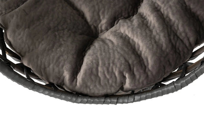Huntley Pet Hemisphere Rattan Pet Bed, Elevated With Cushion