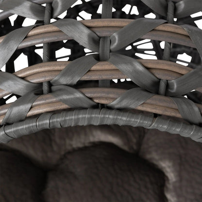 Huntley Pet Hemisphere Rattan Pet Bed, Elevated With Cushion