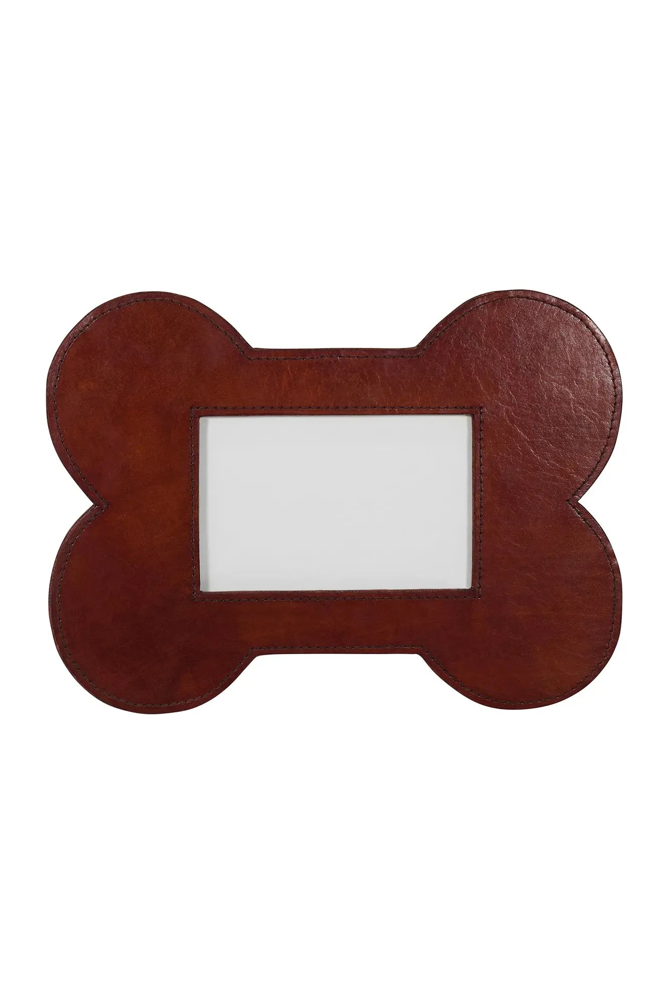 Huntley Pet Leather Bone Shaped Picture Frame, 4x6