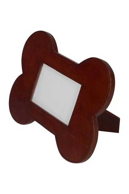 Huntley Pet Leather Bone Shaped Picture Frame, 4x6