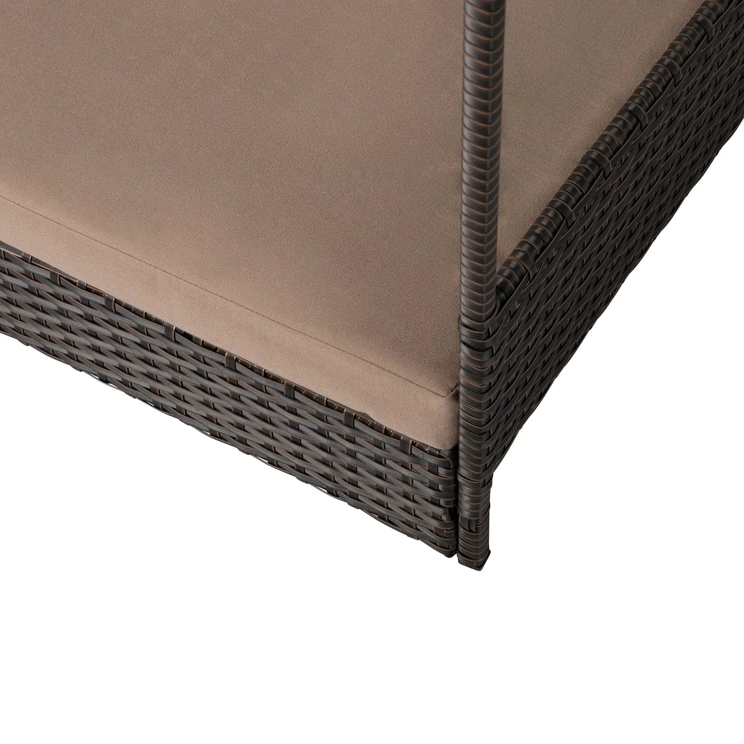 Huntley Pet Rattan Wicker Indoor Outdoor Cabana Raised Pet Bed