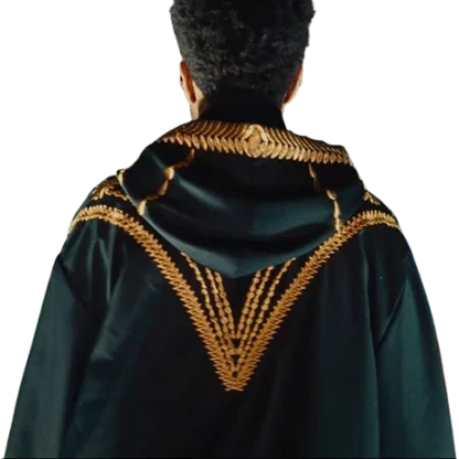 Hurry Up Tomorrow The Weeknd Golden Embroidered Hooded Coat