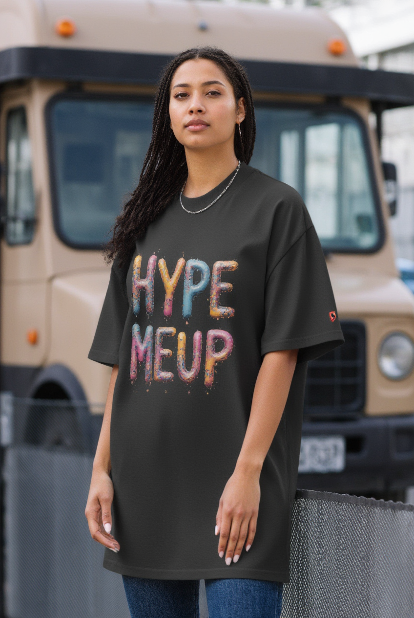 HYPE MEUP Affirmations Oversized Vintage Feel T-Shirt