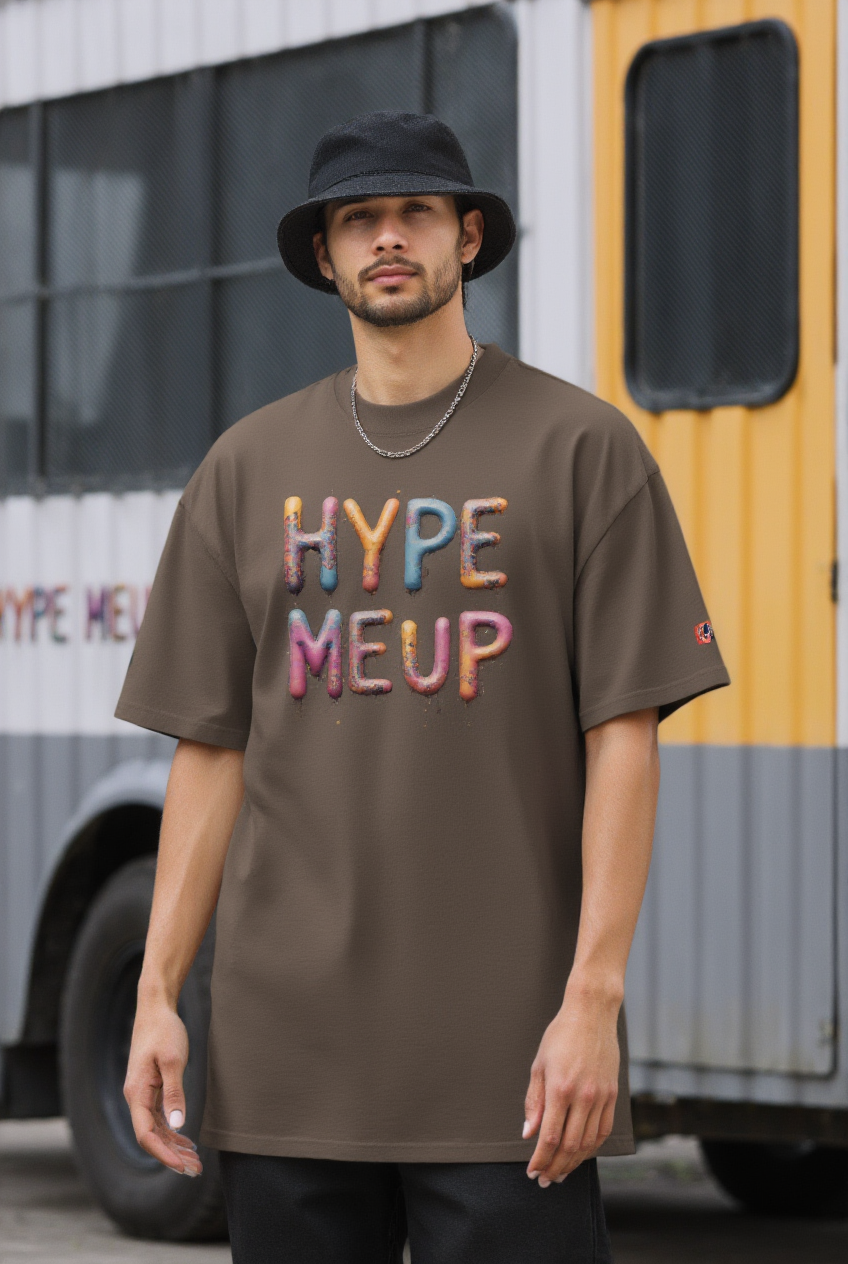 HYPE MEUP Affirmations Oversized Vintage Feel T-Shirt