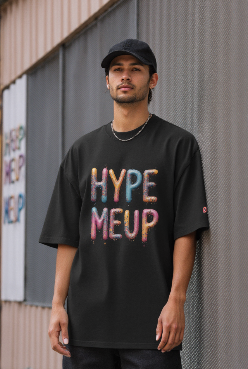 HYPE MEUP Affirmations Oversized Vintage Feel T-Shirt