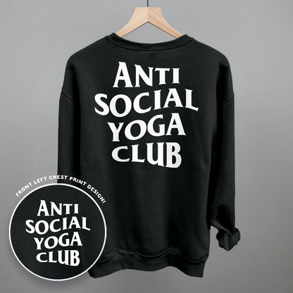 Anti Social Yoga Club (White) (Back Print)