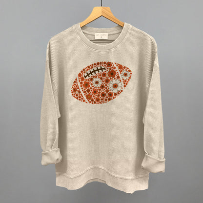 Floral Football Orange