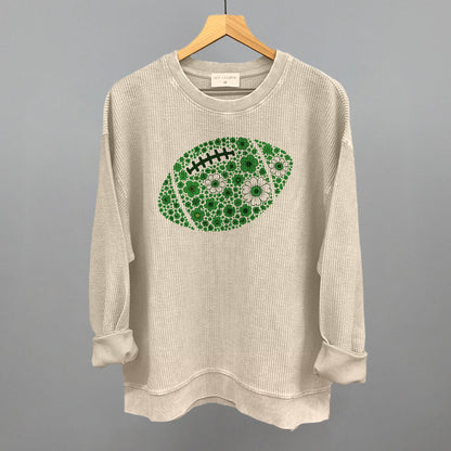 Floral Football Green