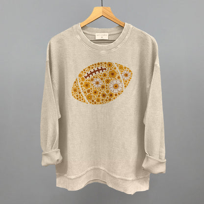 Floral Football Yellow