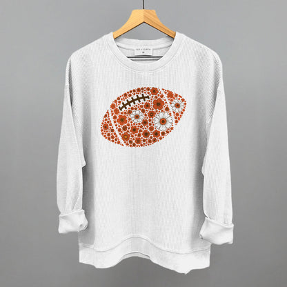 Floral Football Orange
