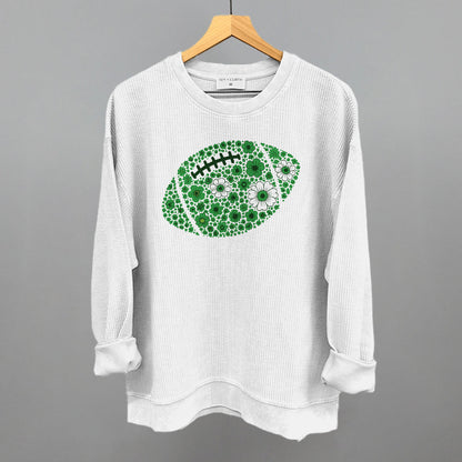 Floral Football Green