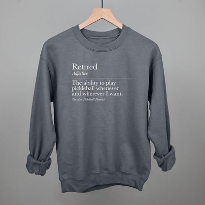 Retired Definition (Pickleball)