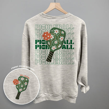 Pickleball Floral Repeated (Back Print)