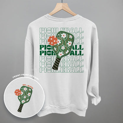 Pickleball Floral Repeated (Back Print)