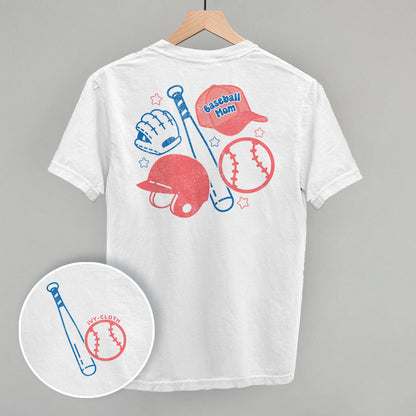 Baseball Mom Doodle (Back Print)