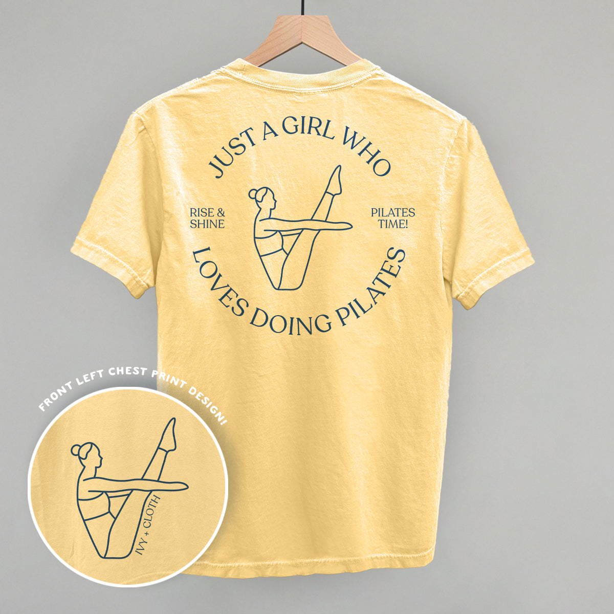 Just A Girl Who Loves Doing Pilates (Back Print)