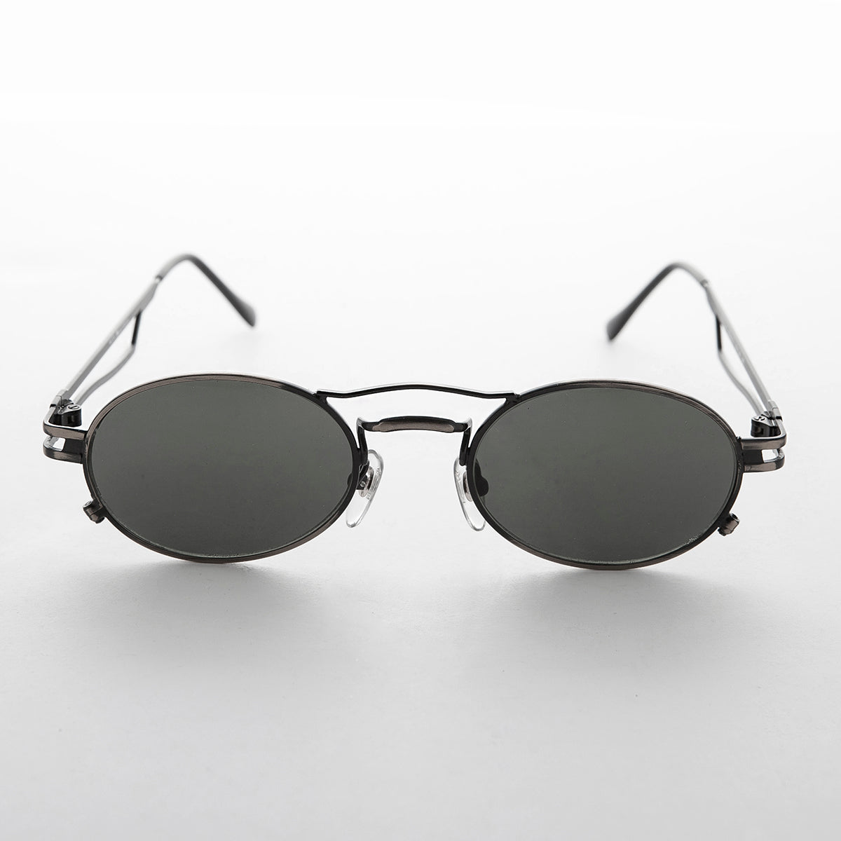 Sporty Oval Steampunk Optical Quality Vintage Sunglass - Iggy