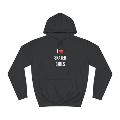 I Love Skater Girls Unisex Hoodie
