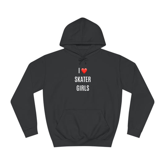 I Love Skater Girls Unisex Hoodie