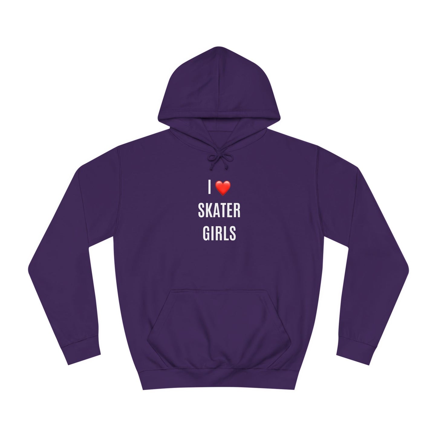 I Love Skater Girls Unisex Hoodie