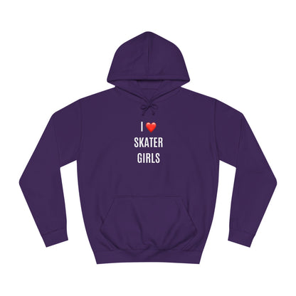 I Love Skater Girls Unisex Hoodie
