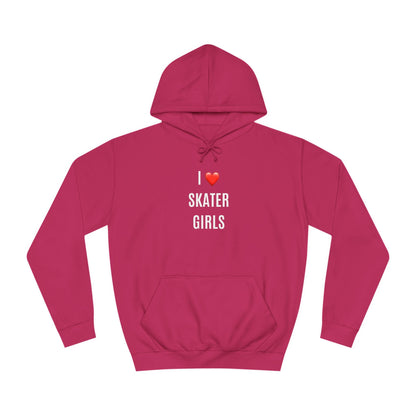 I Love Skater Girls Unisex Hoodie