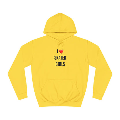 I Love Skater Girls Unisex Hoodie