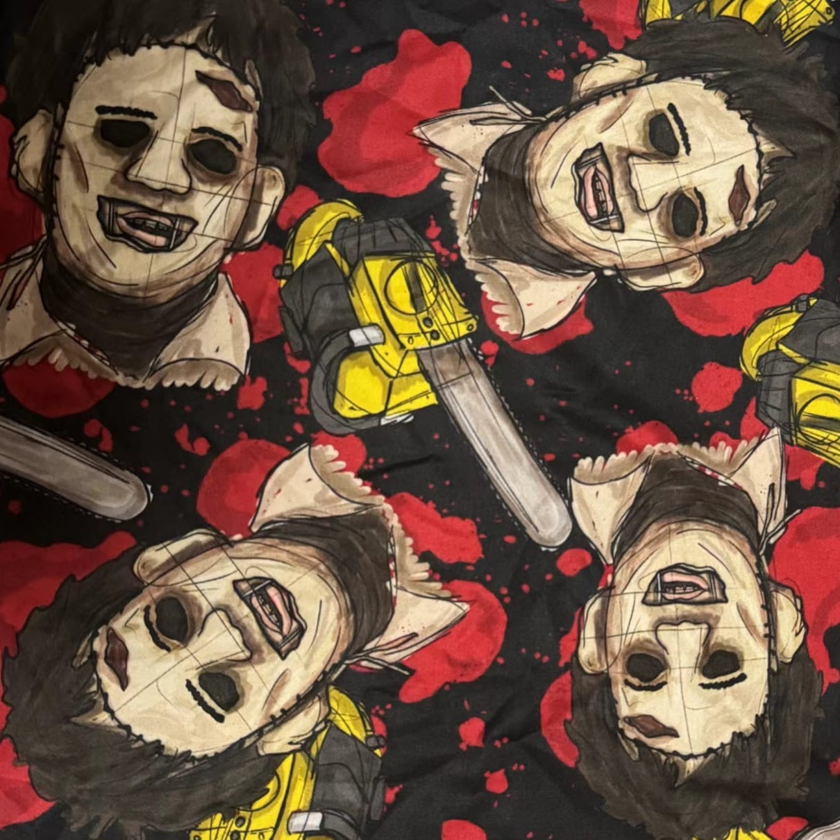 Bloody Leatherface (Semi-Exclusive) - High-quality Handcrafted Vibrant Leggings
