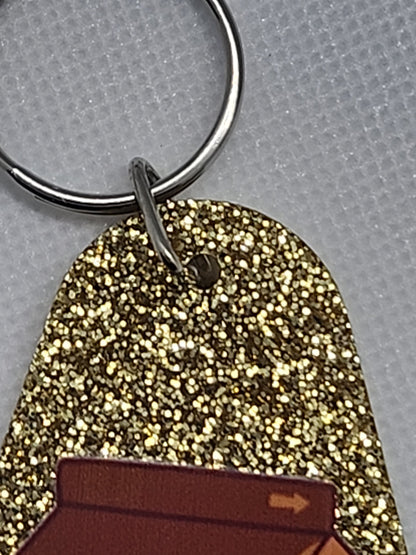 Don't Hate Me Because I'm A Little Cooler Motel Keychain