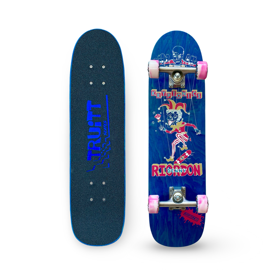 Denny Riordon Jester FREESTYLE Limited Edition 7.3”x28” HAND PAINTED (1 of 15) COMPLETE SKATEBOARD
