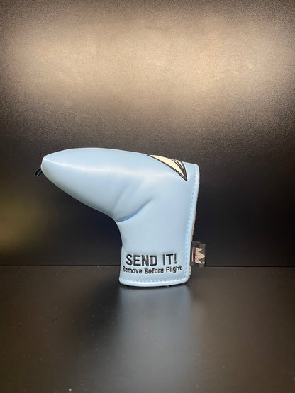 Blue Paper Airplane SEND IT! Headcover