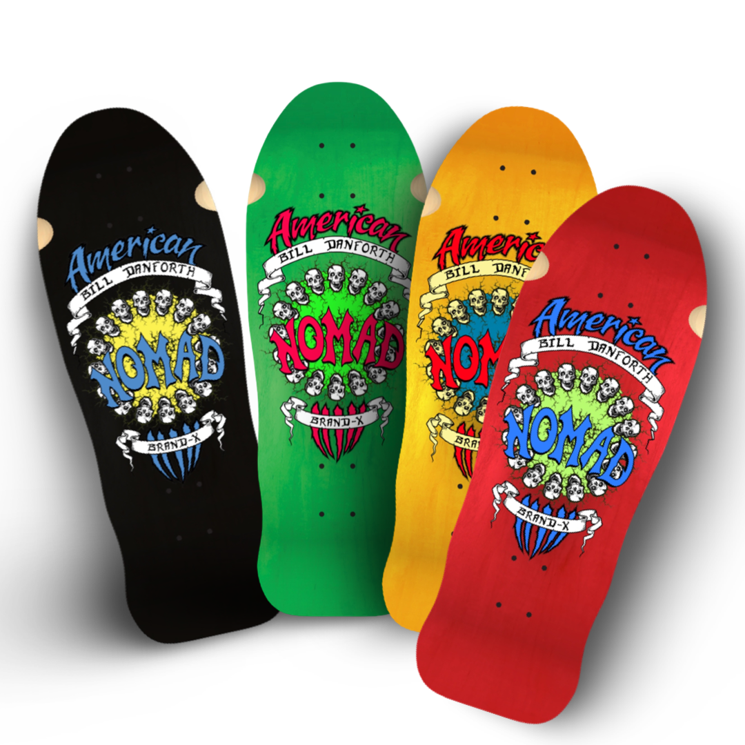 Bill Danforth Circle of Skulls 10”x30” Limited Edition, HAND PAINTED Deck