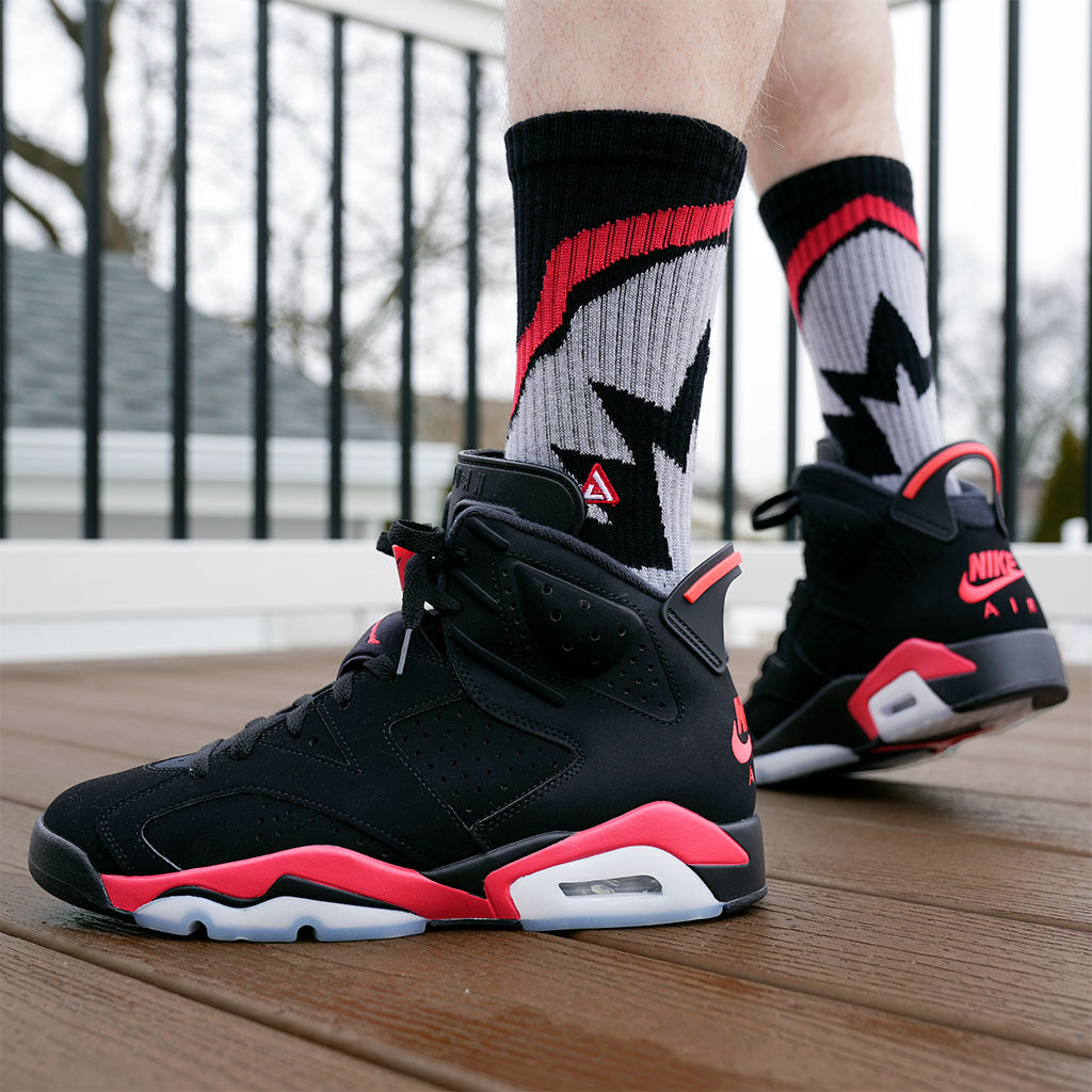 SNKR Socks - Black Infrared 6