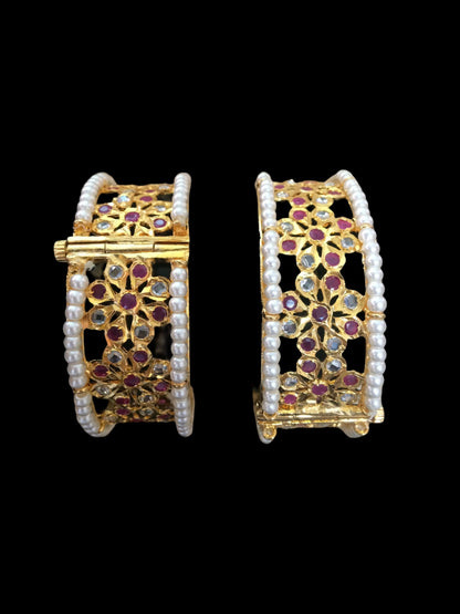 B170 Aleezay ruby bangles ( READY TO SHIP  )