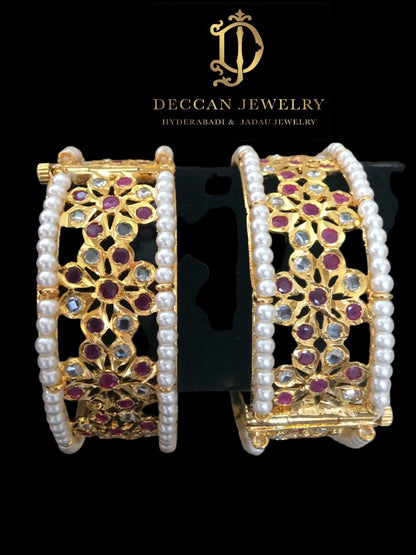 B170 Aleezay ruby bangles ( READY TO SHIP  )