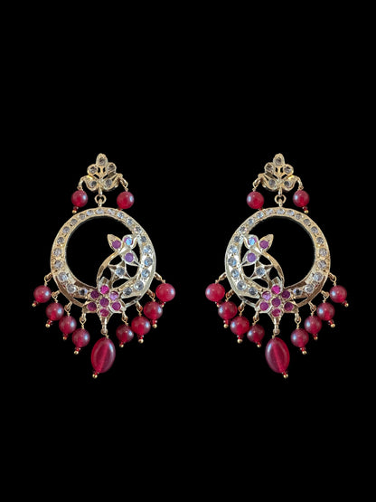 PS519 Hima ruby Pendant set with earrings (SHIPS IN 3 WEEKS )