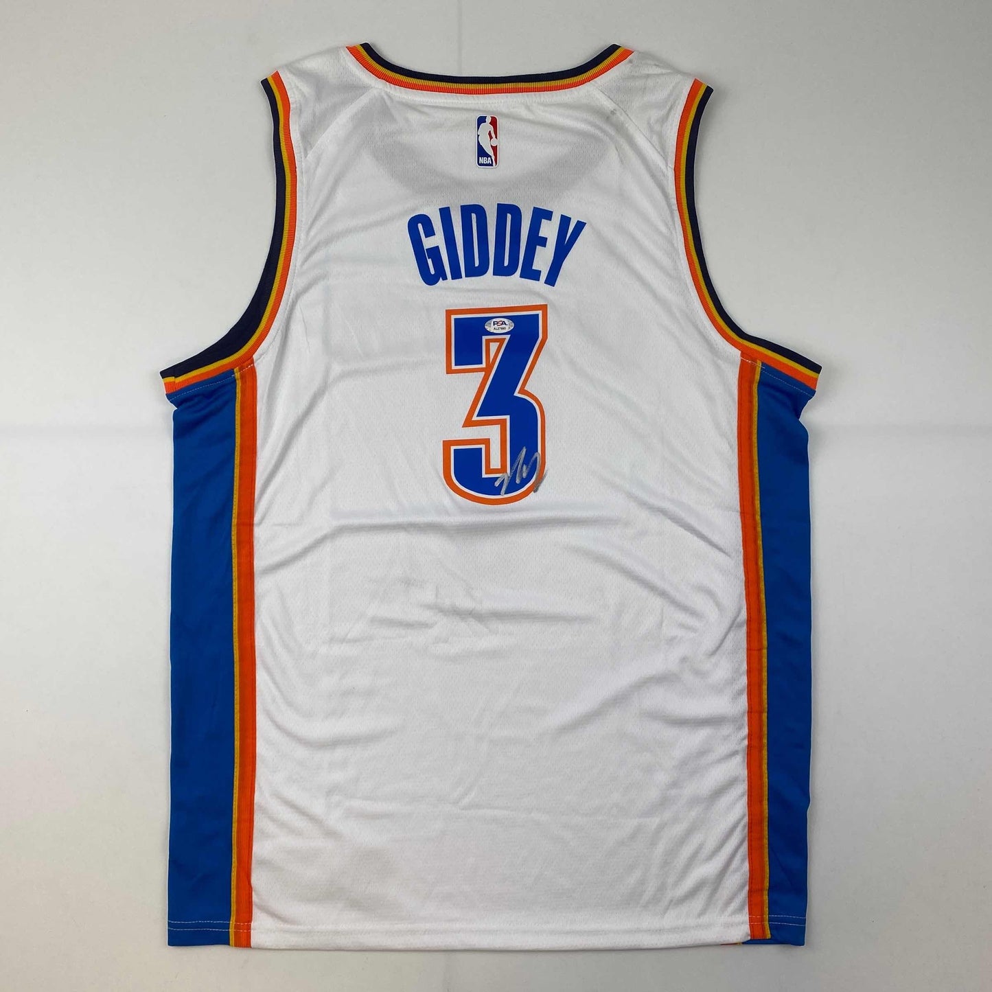 Autographed/Signed Josh Giddey Oklahoma City Thunder White Authentic Basketball Jersey PSA/DNA COA