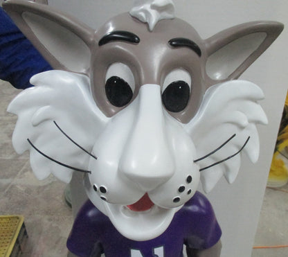 3 Foot Northwestern Wildcats Willie the Wildcat Bobblehead