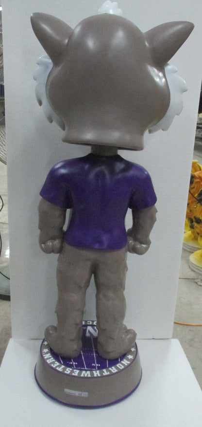 3 Foot Northwestern Wildcats Willie the Wildcat Bobblehead