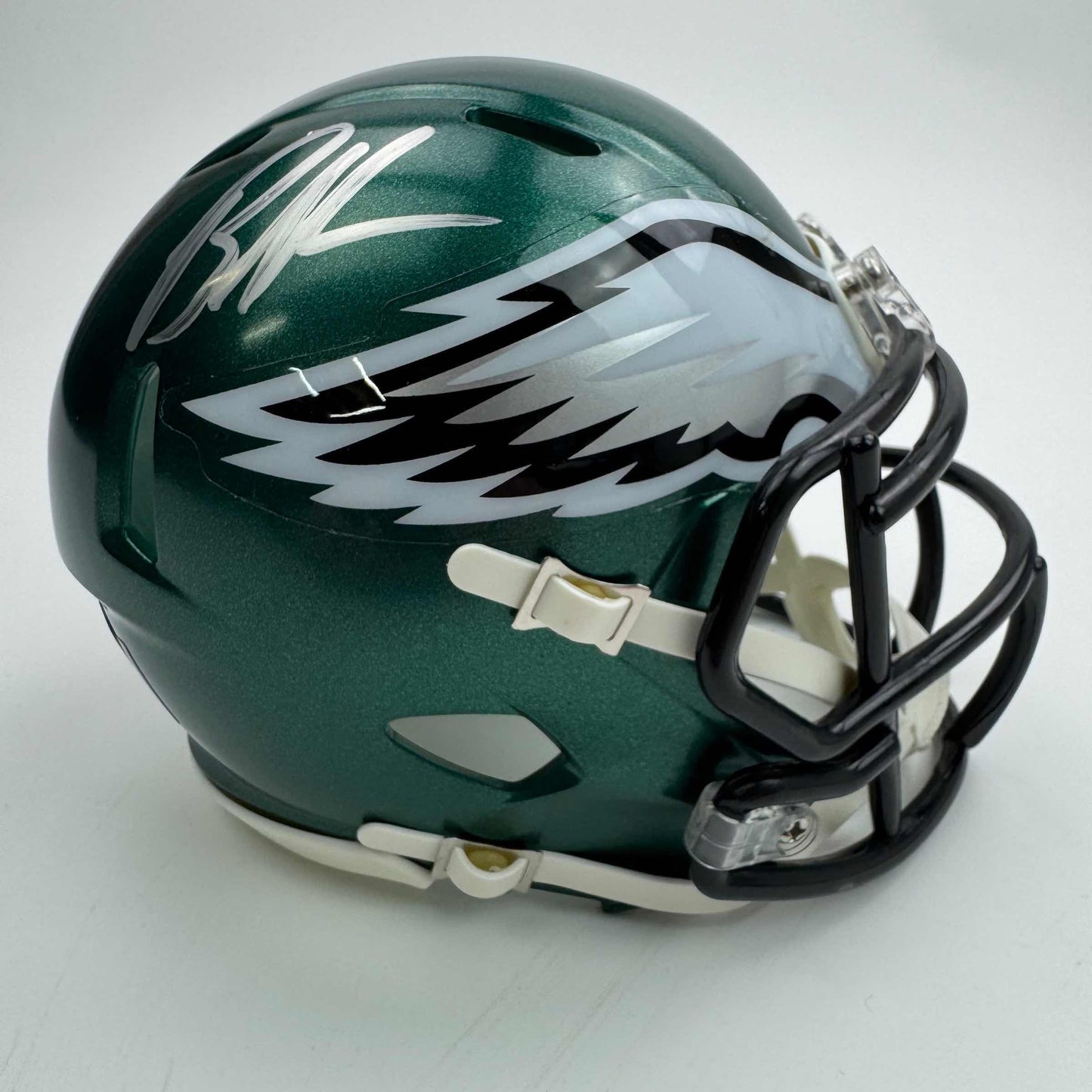 Autographed/Signed Brandon Graham Philadelphia Eagles Mini Football Helmet JSA COA
