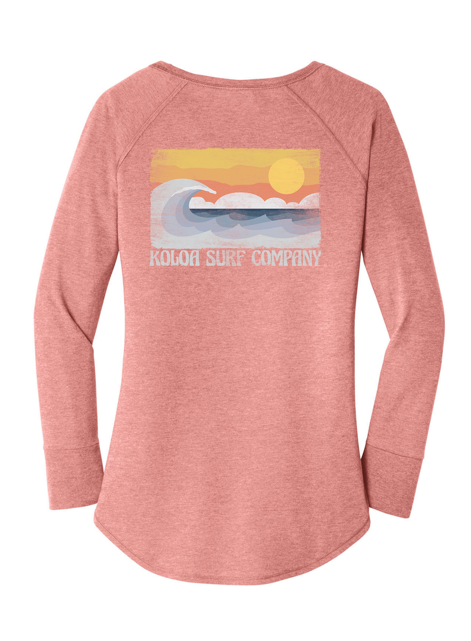 Koloa Beach Vibe Women's Long Sleeve T-Shirt